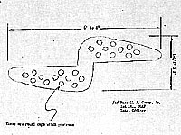 Lt. Carey's hand-drawn diagram of Incident #151 - Indianapolis 1948 - Project Sign